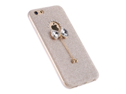 Capa de Telefone LAXISCREED Cristal Laço Cor Champanhe