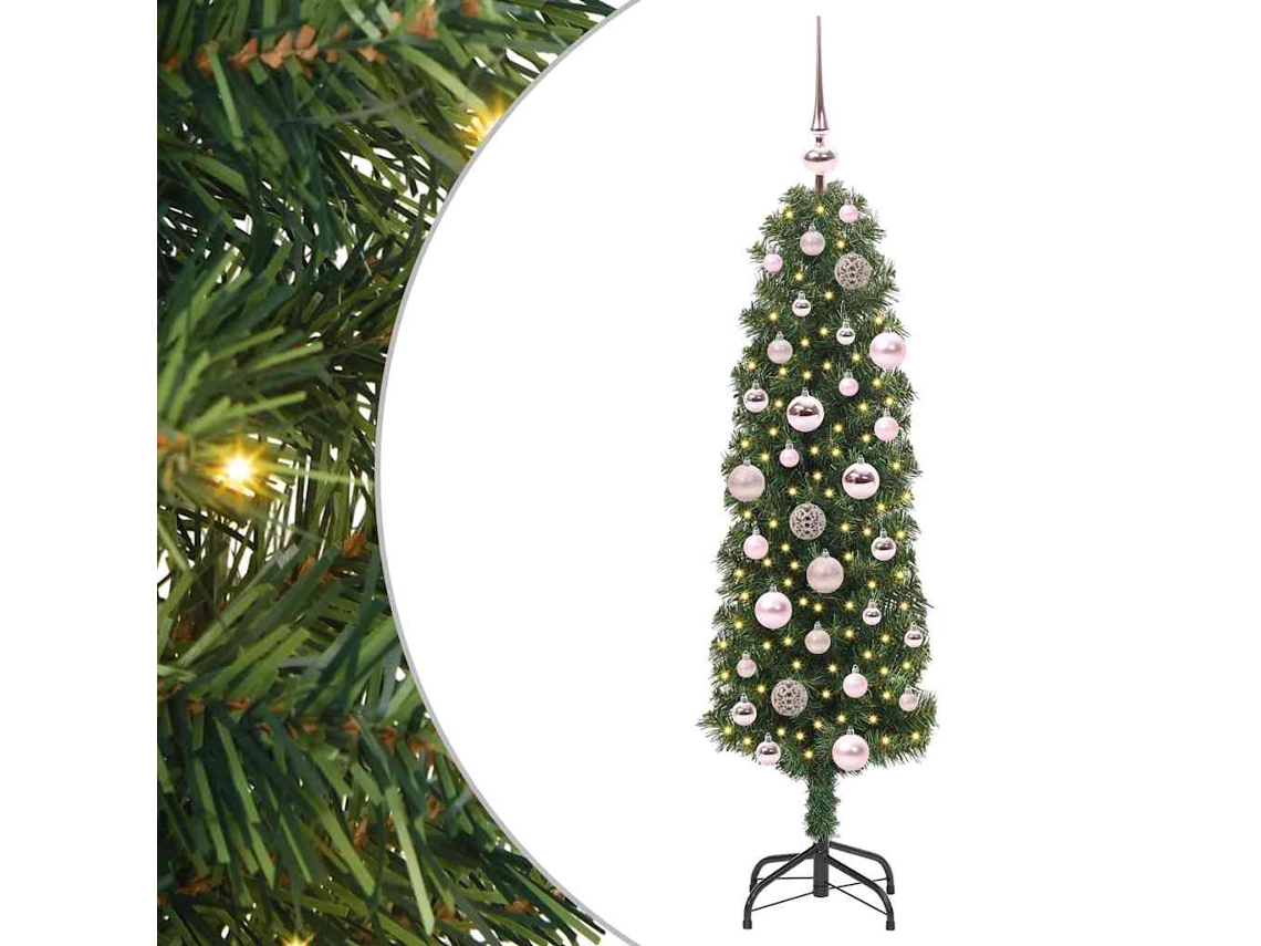 Conjunto 1 Árvore De Natal Vidaxl Verde Pvc (120 Cm)