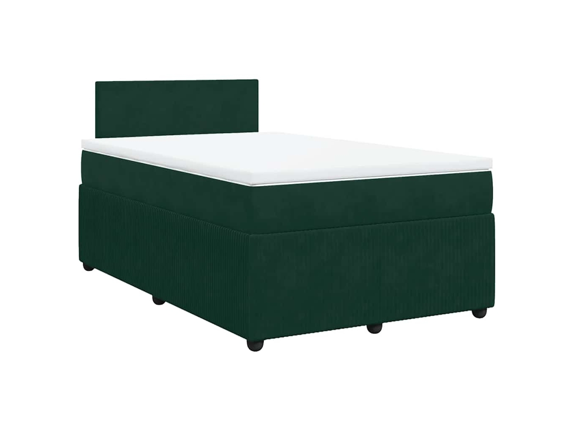 Box Spring Bed, Box Spring Beds Vidaxl Verde Veludo (120 X 190 Cm)