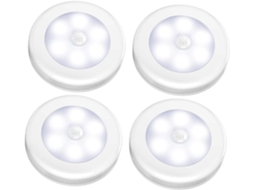 Bestyash Luz Noturna Com Sensor De Movimento Conjunto 4 Peças Abs
