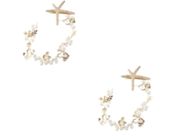 Coroa De Casamento De 2 Peças E Elegantes Grampos De Cabelo Para Festas E Cerimônias, Dourado.