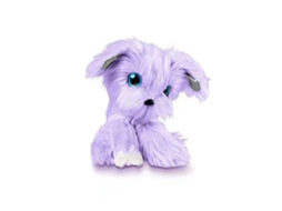 Brinquedo De Pelúcia De Banho E Higiene Cão Falso Roxo Mascote De Adoção Surpresa Para Meninos, Meninas E Crianças