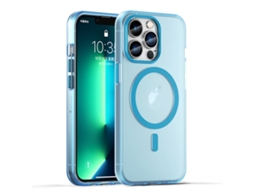 Capa Híbrida Translúcida Para Iphone 13 Pro - Tpu E Pc Com Magsafe | Fosca - Azul