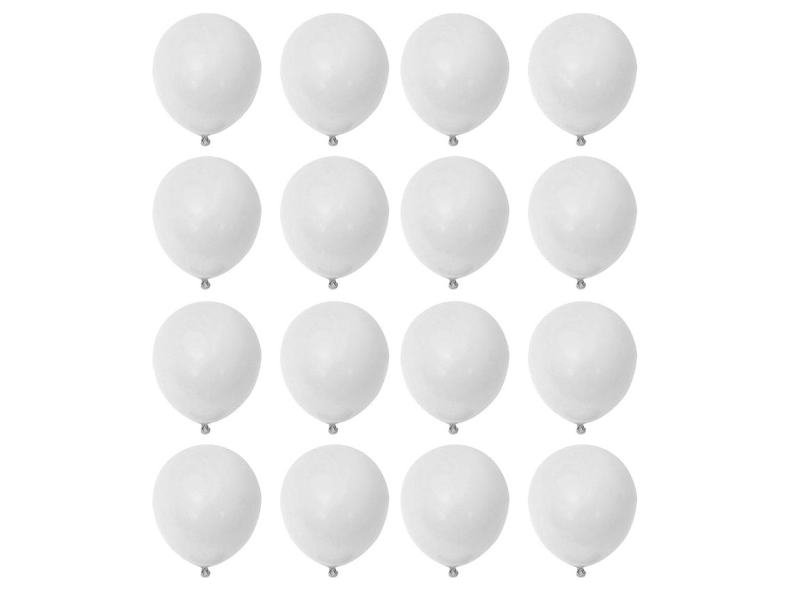 KOFIHETY Conjunto Balão Macaron Arco Íris Aniversário 40 Peças Balões Látex Branco Puro Decoração Festa Casamento Carnaval Bebê