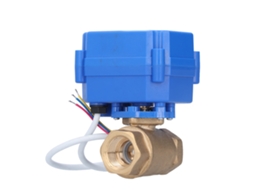 Válvula De Esfera Elétrica Mini Brass Laxiscreed Com Controle De Três Fios Para Sistemas Hidráulicos 12v Dc