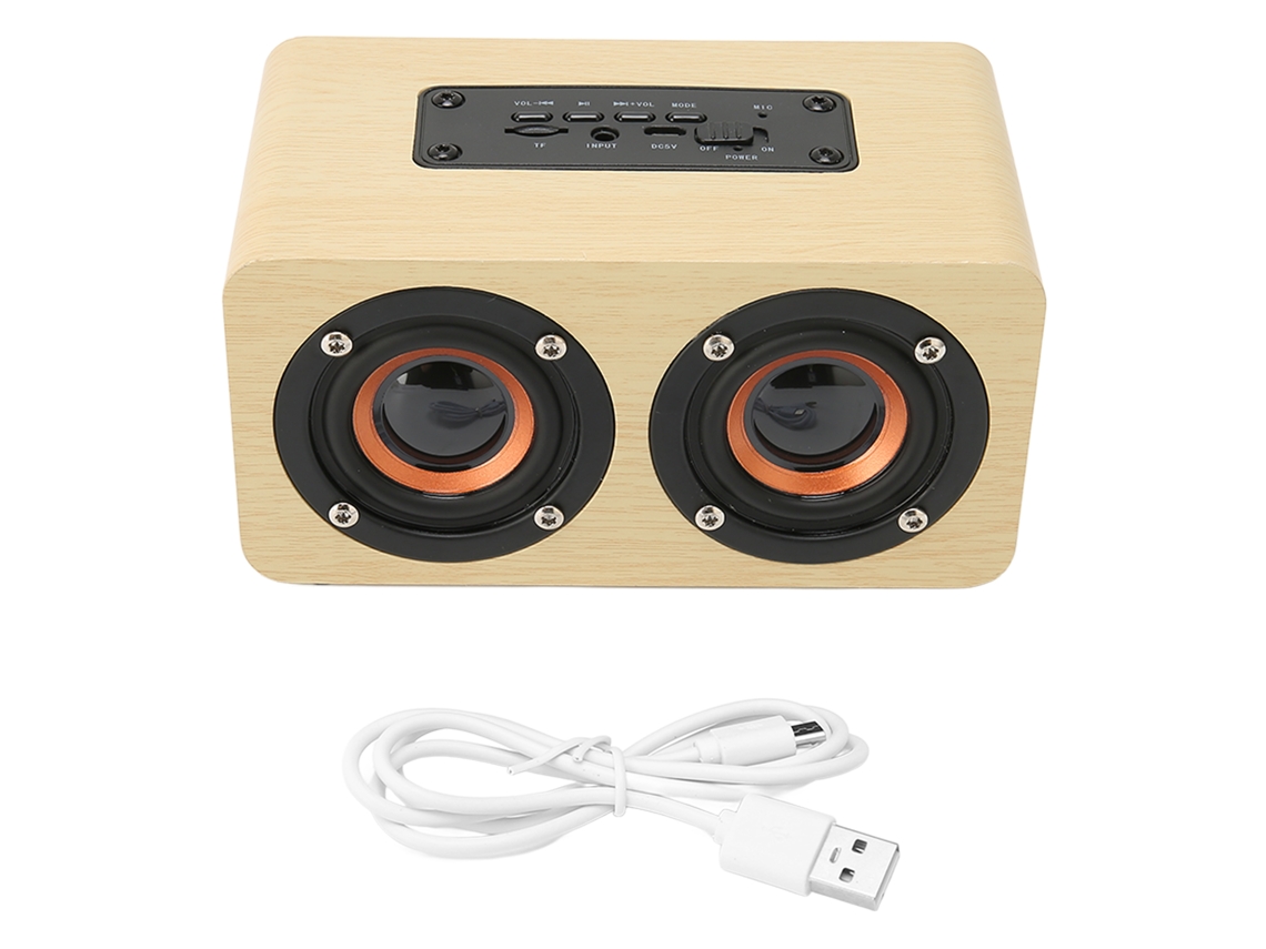 Caixa de Som Bluetooth Sem Fio com Microfone Integrado e Bateria Integrada, Portátil para Dispositivos Móveis e Computadores. EOOCOO