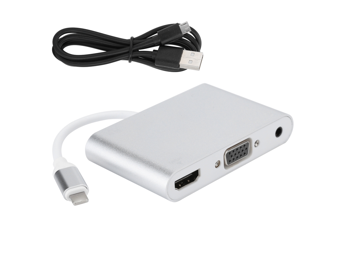 Conversor (conversão Hdmi/vga Expansão De Áudio)