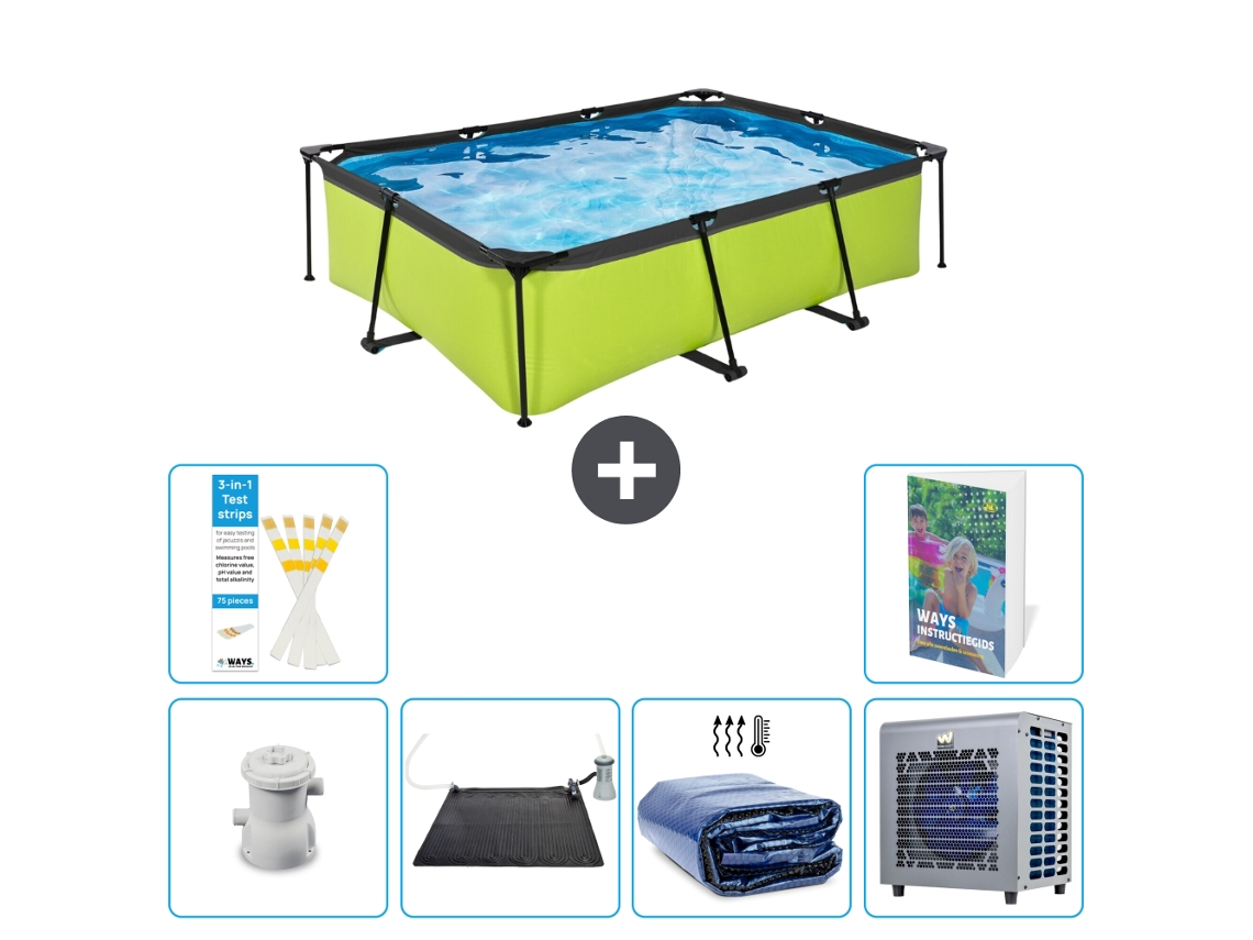 Exit-toys Piscina Exit Retangular - 220x150x65 Cm - 7-peças S216