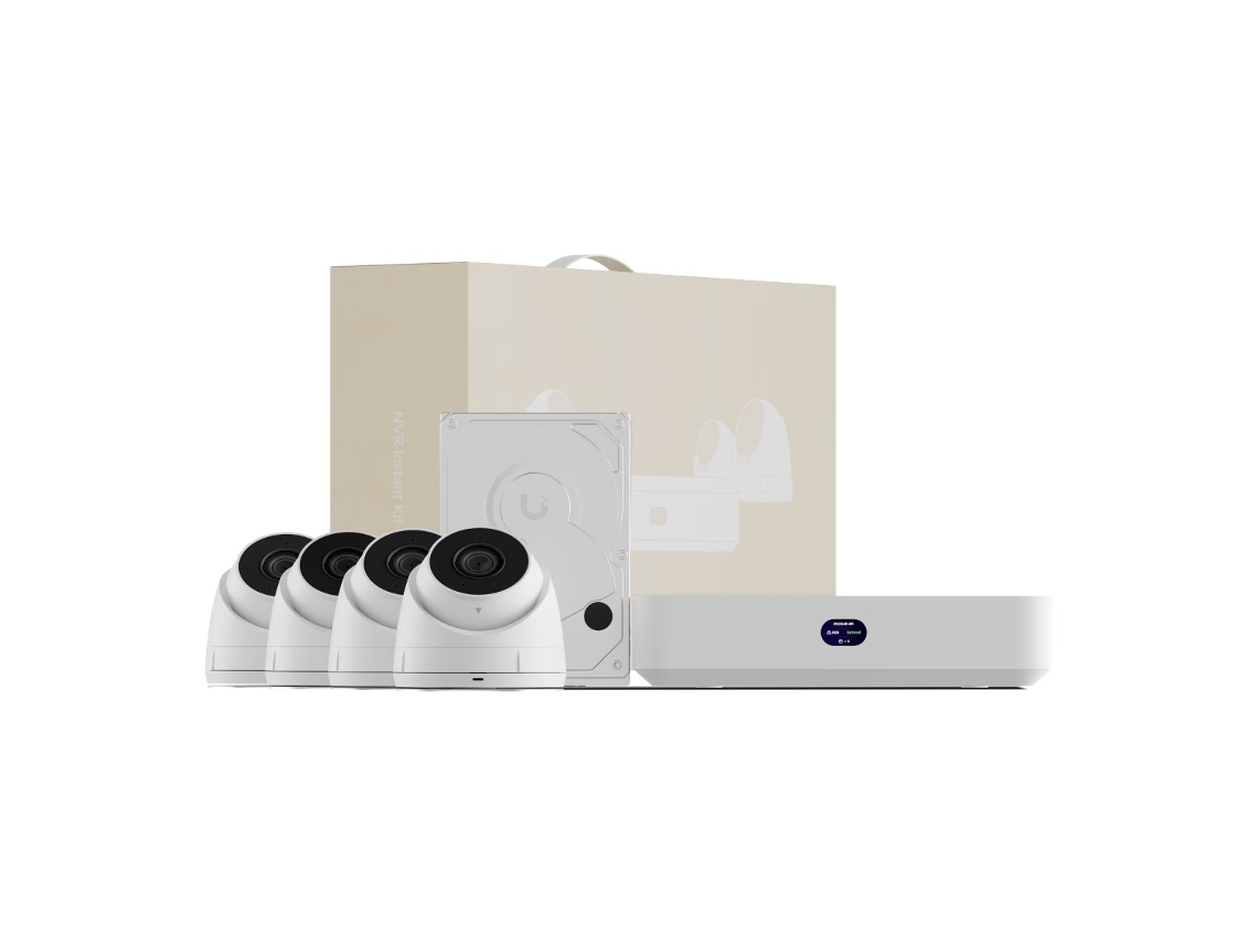 Kit Videovigilância Ubiquiti Instant Nvr 4x G5 Turret Ultra Hdd 1tb Branco
