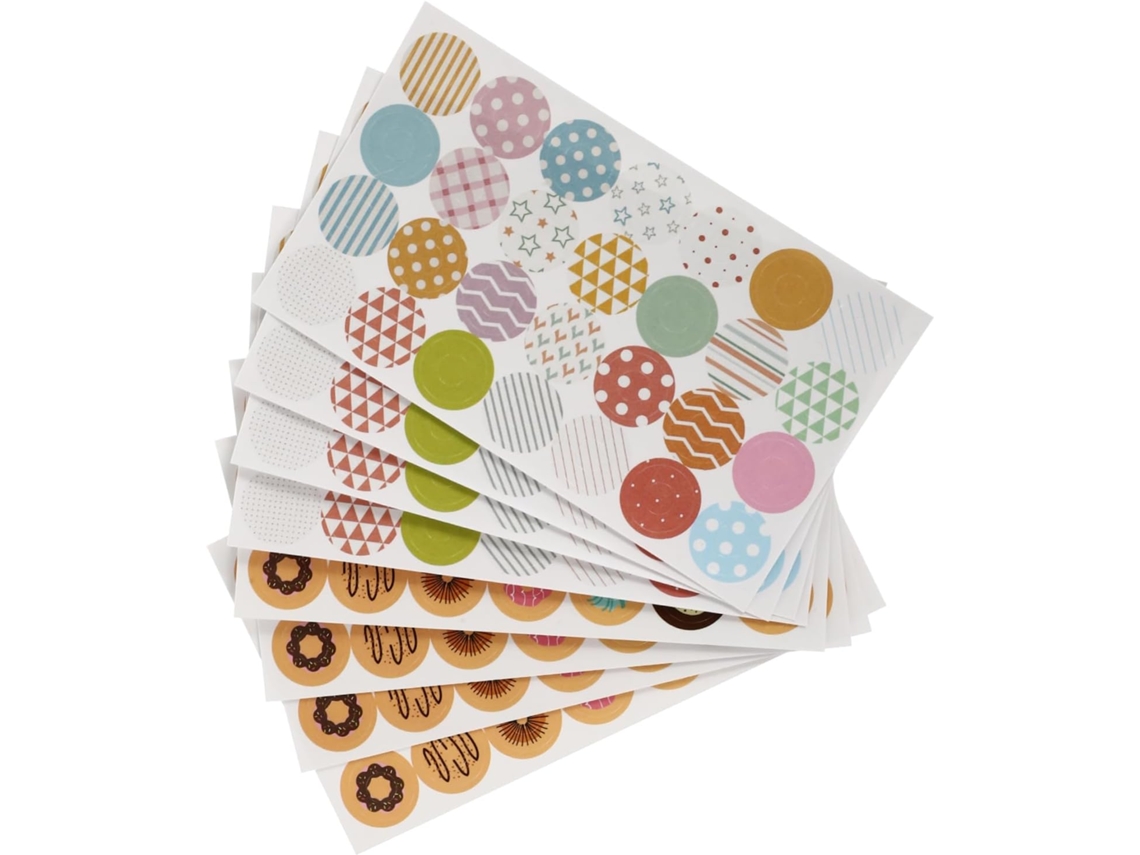 Conjunto De 2 Adesivos Sortidos Para Reforçar Páginas Em Trabalhos Manuais, 40 Folhas X 2 Unidades. Gokoco