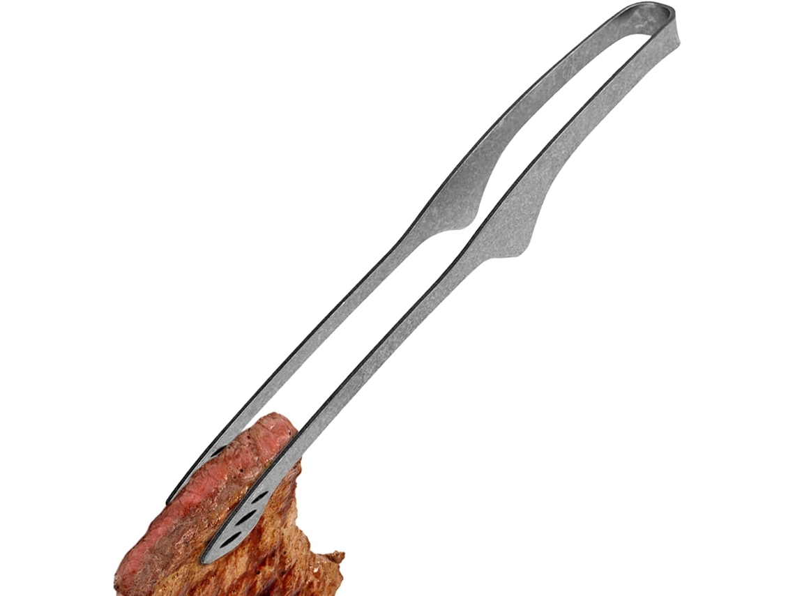 Pinça Para Grelhar – Utensílio De Cozinha Com Ferramentas Resistentes Em Titânio Cozinhar Ao Ar Livre, Servir, Churrasco