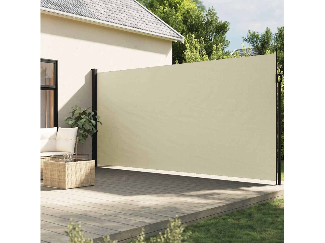 Vidaxl Toldo Lateral Retrátil 200x300 Cm Cor Creme