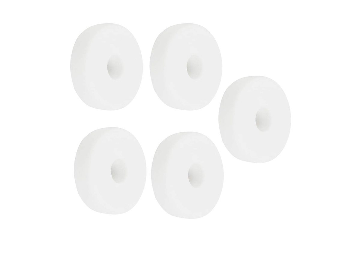 Arruela de Proteção Isolada Cerâmica Branca, 21, 6 Mm Diâmetro Externo, Altura, Pacote com 5 Peças. CHABERLU