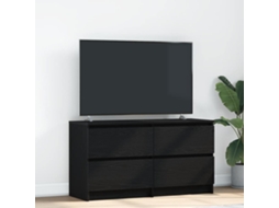 Vidaxl Móvel De Tv 100x35x54 Cm Madeira Processada Preto