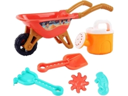 Carrinho De Mão Infantil Para Jardinagem E Brincadeiras Na Praia, Com Brinquedos Areia Atividades Ao Ar Livre, Incluindo Balde Ac -aquaforge