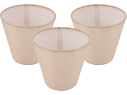 Conjunto de 3 Candeeiros de Mesa em Tecido para Sala de Estar SFUSHOS