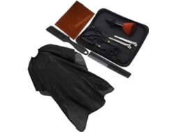 Kit De Tesouras Profissionais Para Cabeleireiro, 1 Conjunto, Lâminas De Aço Retas E Serrilhadas