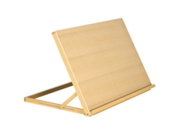 Cavalete De Mesa Ajustável Formatos A2 Em Madeira Faia, 75,8x51,4x51cm, Acabamento Natural