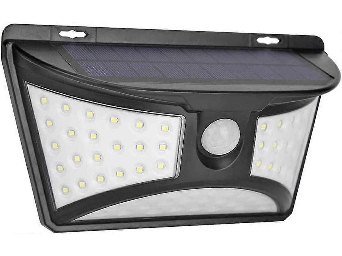 Omni luz Solar Led Exterior, Lâmpada de Parede com Sensor de Movimento Ip65 Impermeável 68 Led para Jardim Patios Terraço Segurança Exterior