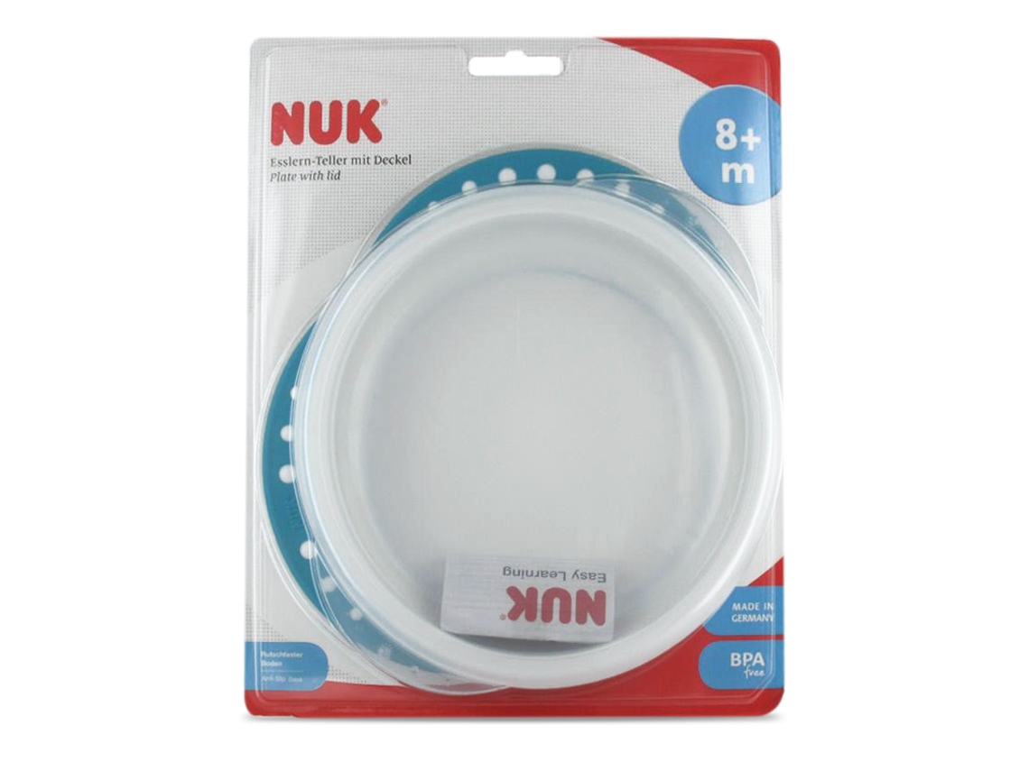Prato NUK Prato de aprendizagem fácil com tampa 1 Unidade