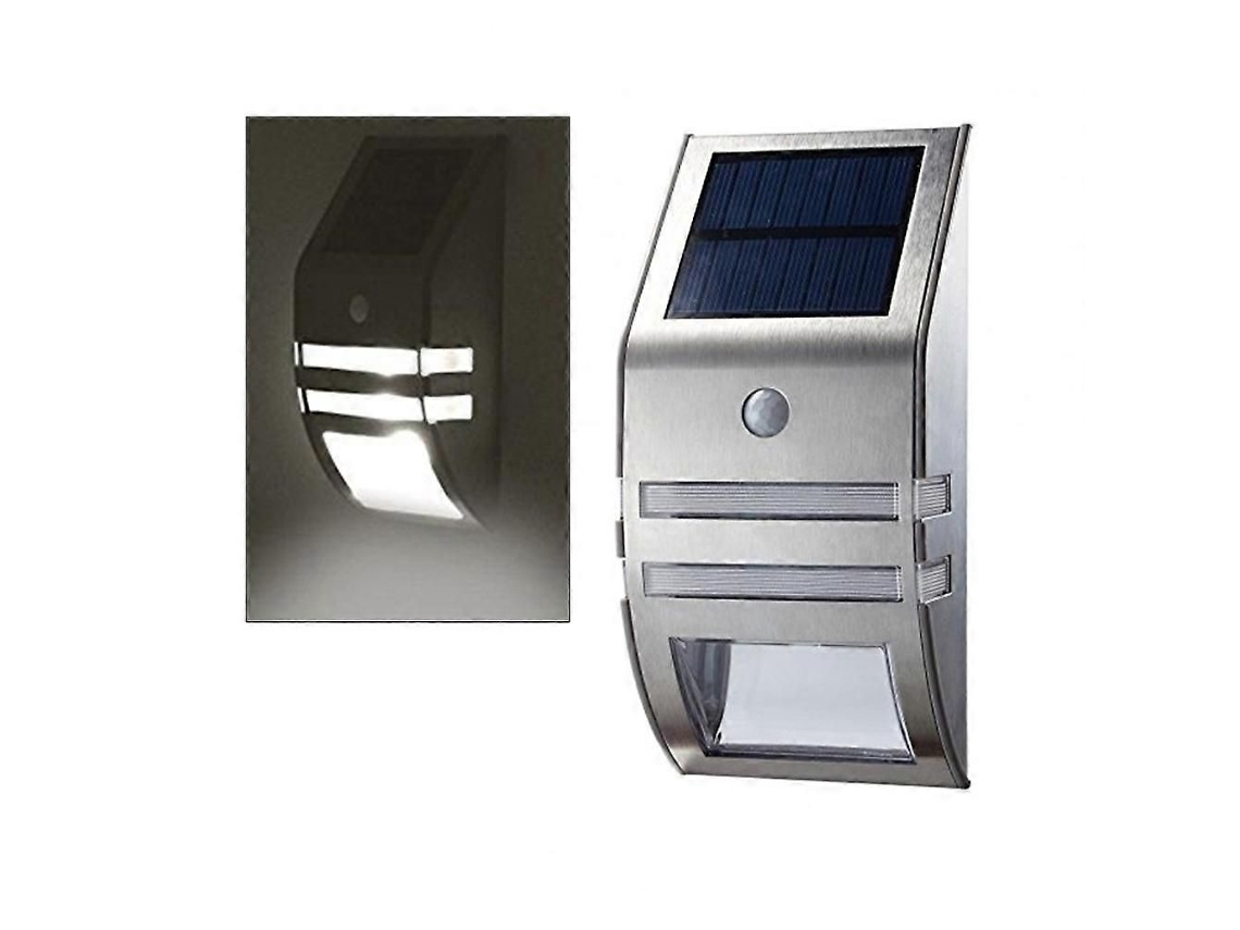 Luz De Parede Externa Com Sensor Solar E Detector De Movimento