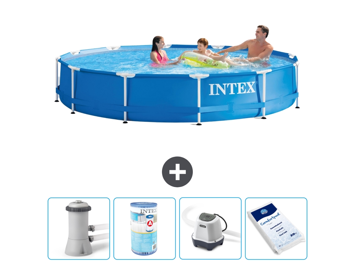 Intex Piscina Com Estrutura Redonda - 366x76 Cm - 5-peças S31742