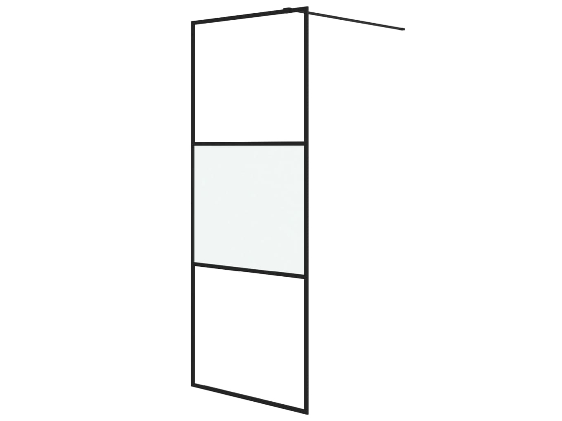 Shower Wall, Shower Walls Vidaxl Preto Vidro (80 X 195 Cm)