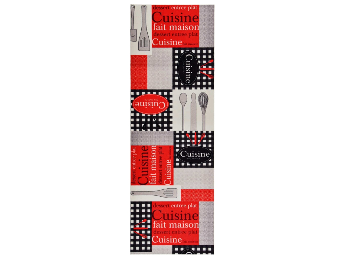 Vidaxl Tapete De Cozinha Lavável Com Design Cuisine 60x180 Cm