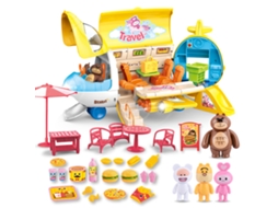 Mali mini Airliner Model Kitchen Toy Set Brinquedo de Cozinha para Meninas Toddlers com Acessórios