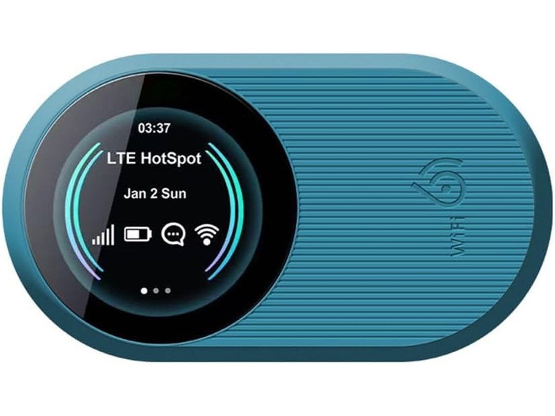 Roteador Wi-fi Móvel 4g Lte Tipo-c Com Tela Wifi 6 E Bateria De 3000
