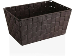 Cesto BIGBUY HOME (Castanho - Têxtil - 20 x 15 x 30 cm)