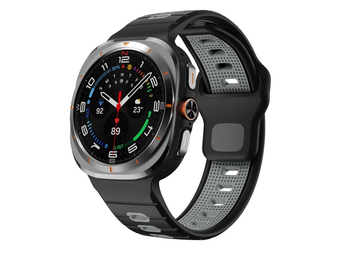 Bracelete Silicone com Listras Horizontais para Samsung Galaxy Watch Ultra XIAOMOYU (47mm)