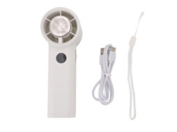 Mali ventilador Portátil de Mão de Alta Velocidade com Bateria 3600mah para Ar Livre Branco