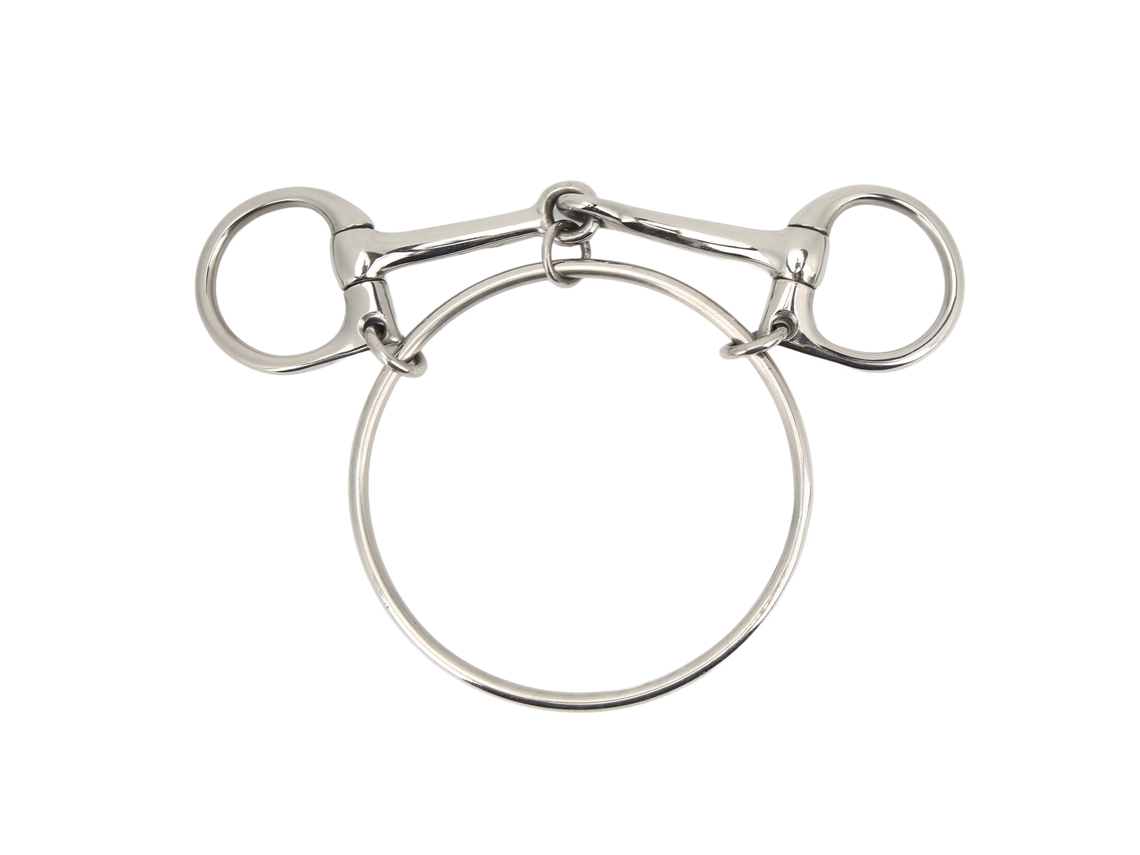 Brido de cavalo de aço inox com anel solto | S/MARCA