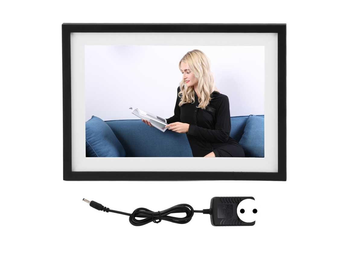 Quadro Digital LAXISCREED 10 Polegadas Ips Touch Wifi Controle Remoto 16g Plug Eu