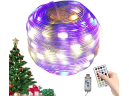 Cordão De Luzes Led Decorativo, Flexível E À Prova D'água, Com