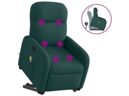 Stand Up Massage Recliner Chair, Stand Up Massage Recliner Chairs Vidaxl Verde Tecido