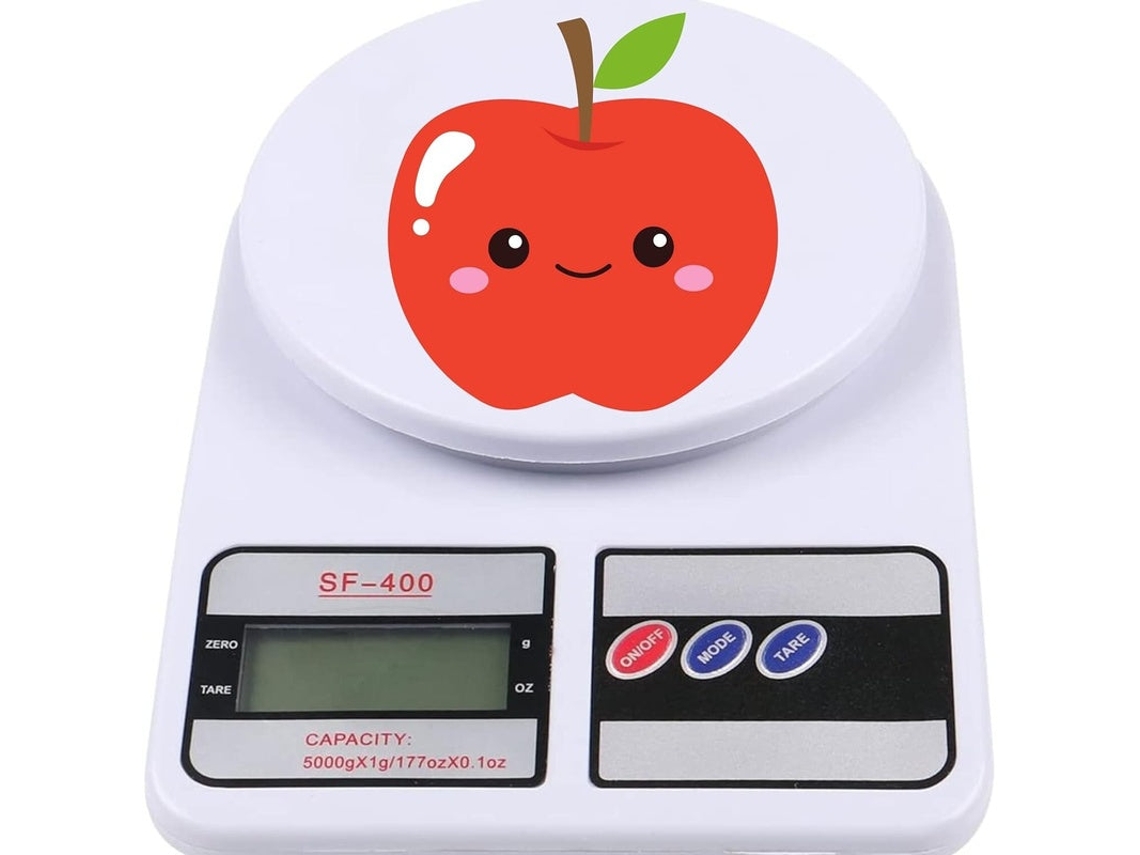 Balança de cozinha digital de precisão Bascula SF 400 para pesagem de alimentos (nova)
