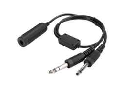 Adaptador De Cabeamento Para Fones De Ouvido De Helicóptero Para Aviação Geral - David Clark Avcomm, U 174