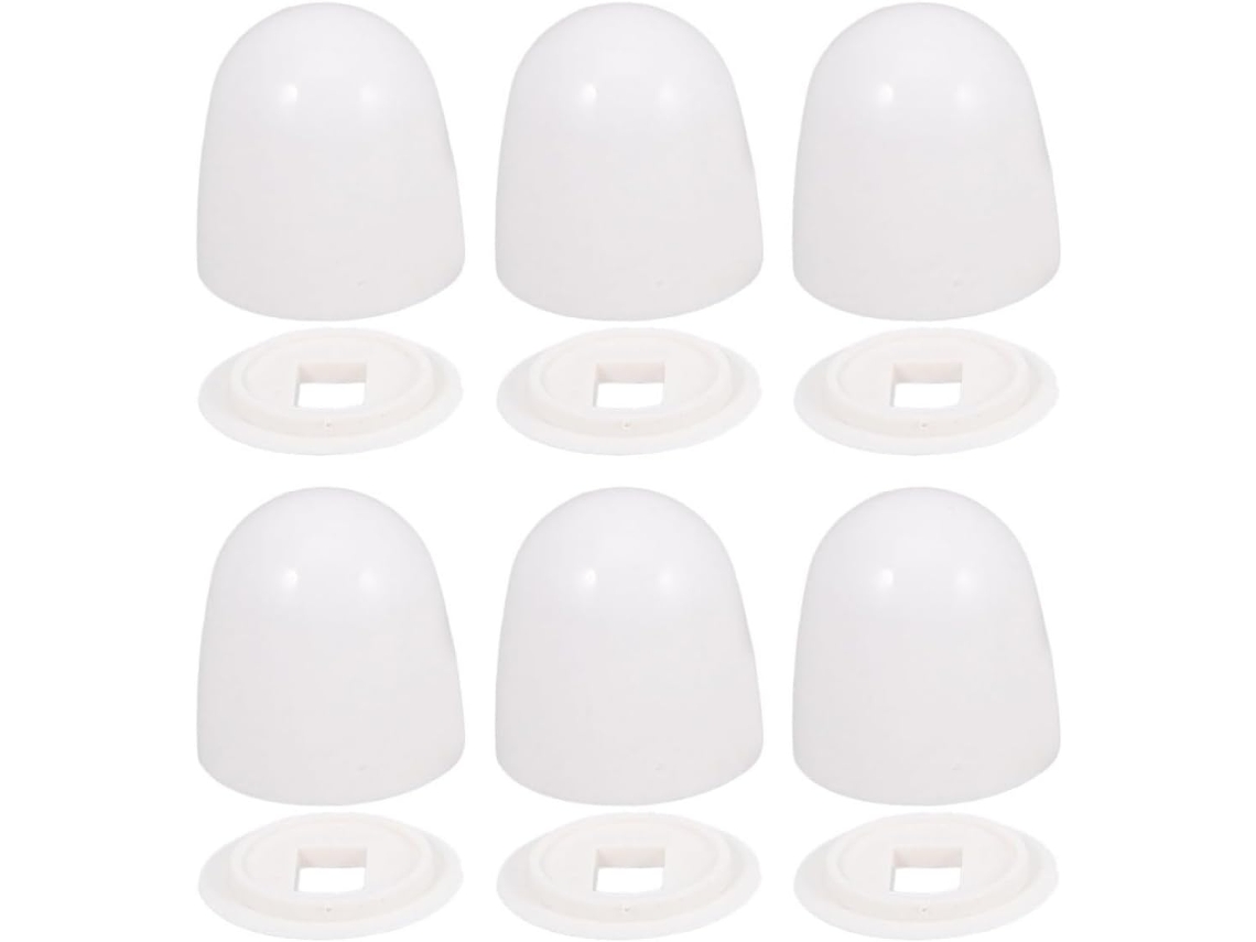 Tampas De Rosca Decorativas Healeved Vaso Sanitário, 6 Peças, Fácil Instalação, Design Dividido, Acessórios