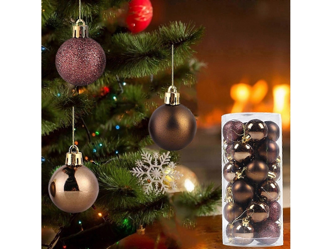 Conjunto De Bolas De Natal Árvore 24 Peças