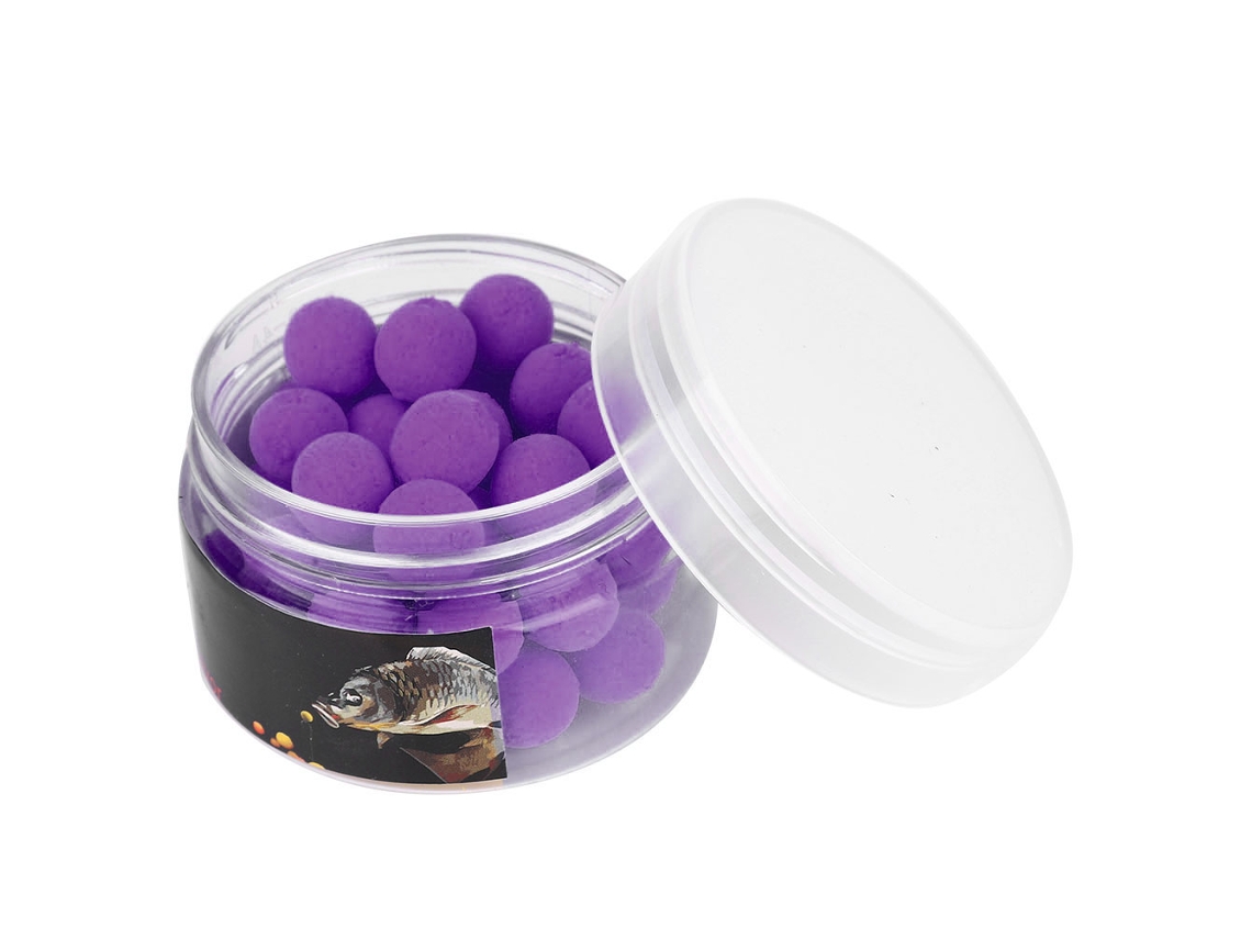 Artificial Bait (floating Fish Lure, Various Flavors And Colors) Pva Water-soluble Fishing Beads European Fishing Accessories Purple 12mm
