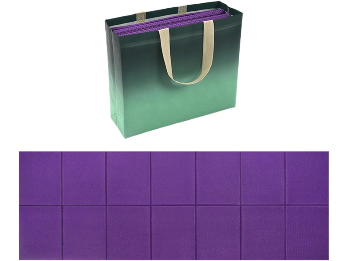 Tapete de Camping, Ioga, Colchão Dobrável, Capa Almofada Dobrável com Bolsa Armazenamento, Equipamento Ioga S/MARCA