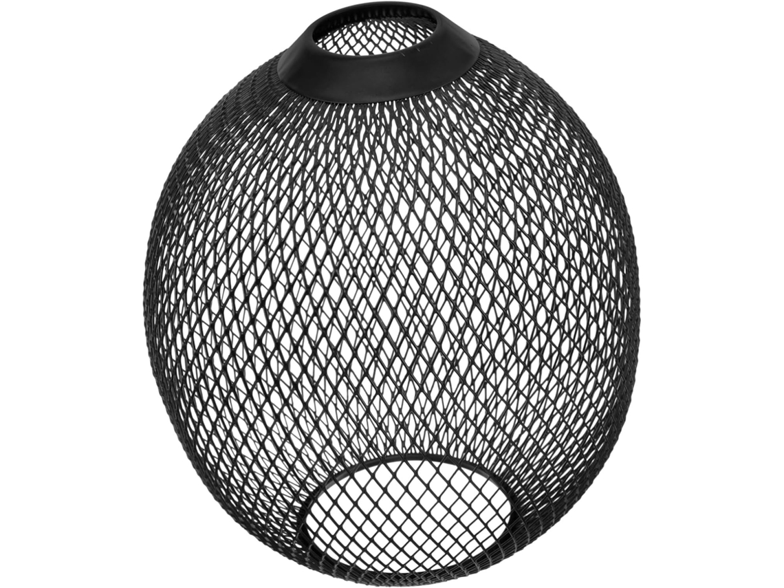 Suporte De Lâmpada Suspenso Em Metal Com Tela, Luminária De Teto Com Design Retrô.