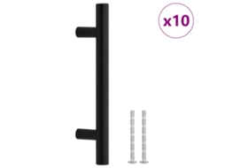 Cabinet Handle, Cabinet Handles Vidaxl Preto Aço Inoxidável (96 Mm)