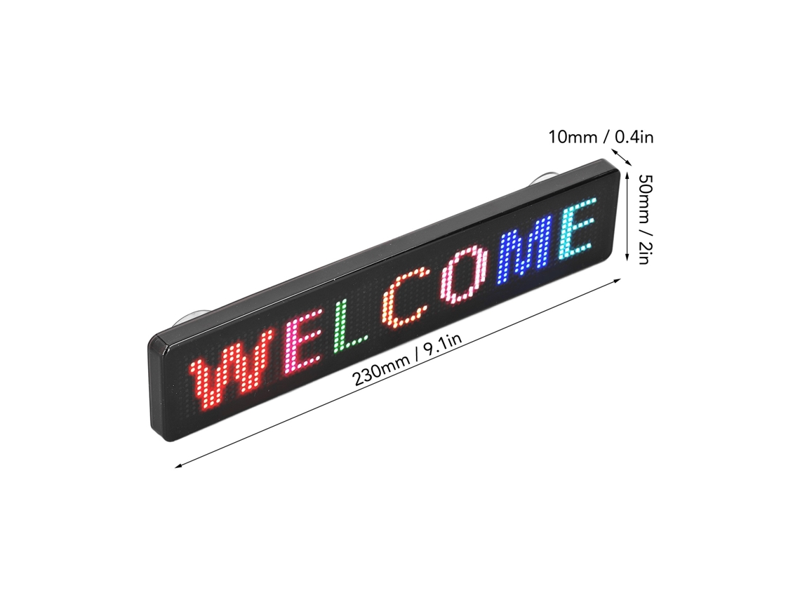 Laxiscreed Tela Led Colorida Controlada Por Bluetooth, Alimentação Usb Dc5v