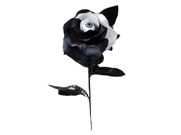 Rosa Artificial Com Olhos Para Decoração De Halloween