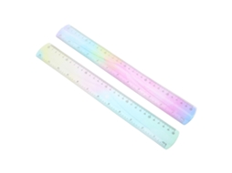 Régua Flexível De 30cm Para Desenho E Medição, Em Pvc, Pacote Com 2 Unidades, Ideal Para Estudantes E Uso No Escritório