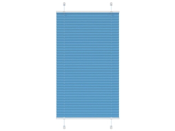 Vidaxl Azul Plissada Cega 80x100 Cm Largura Tecido 79,4 Cm Poliéster