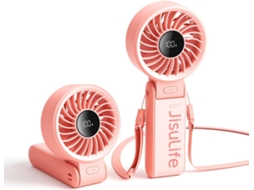 Ventilador De Mão Lalamoli, Visor de Led, Recarregável, 5 Velocidades, Ventilador Portátil 3 Em 1 Para Viagens, Cruzeiros E Praia do Rosa 3600mah